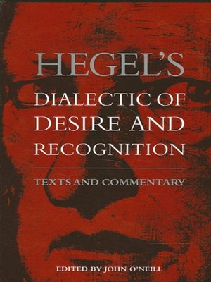 cover image of Hegel's Dialectic of Desire and Recognition
